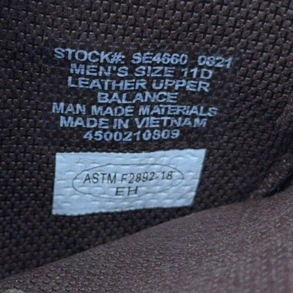 Justin Original Superintendent 11 Inch Electrical Soft Toe Work Boot Mens 11 D - Picture 5 of 6